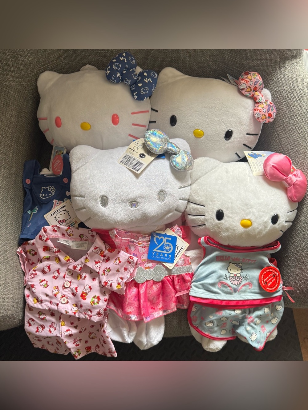 Hello Kitty Build A Bear Plush Bundle Clothes Bab Sanrio New NWT 2006 Exclusives